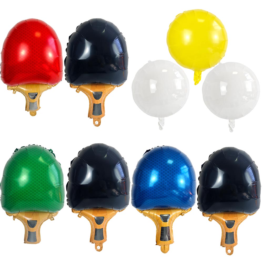 Table Tennis Market - Table Tennis Racket Foil Balloon Multicolor