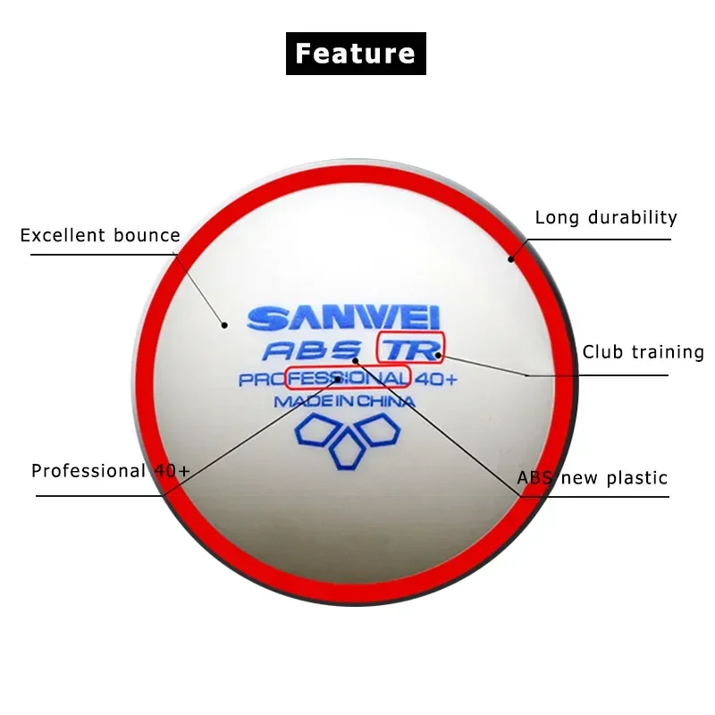 SANWEI-ABS TR 3 Star Table Ten - đánh giá và giá Donic Table Tennis Ball