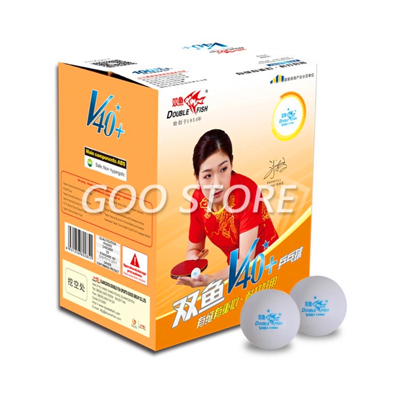 100 balls Double Fish V40+ 1-S - đánh giá và giá Donic Table Tennis Ball