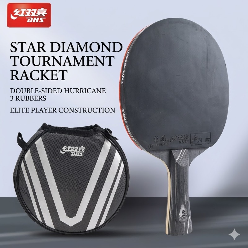 Original DHS DIAMOND Black 7Pl - đánh giá và giá Table Tennis Joola