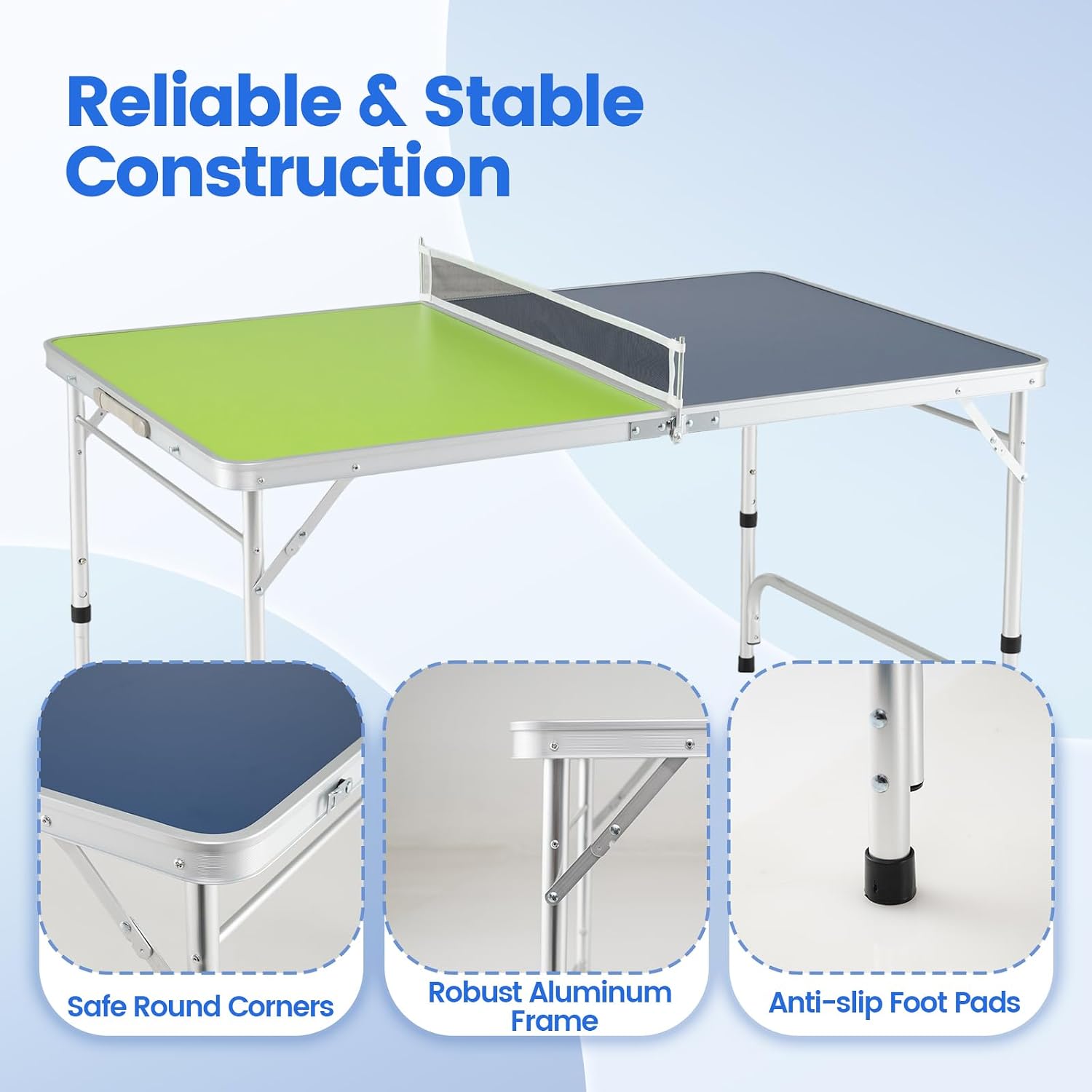 Foldable Ping Pong Table With  - đánh giá và giá Table Tennis Net Height