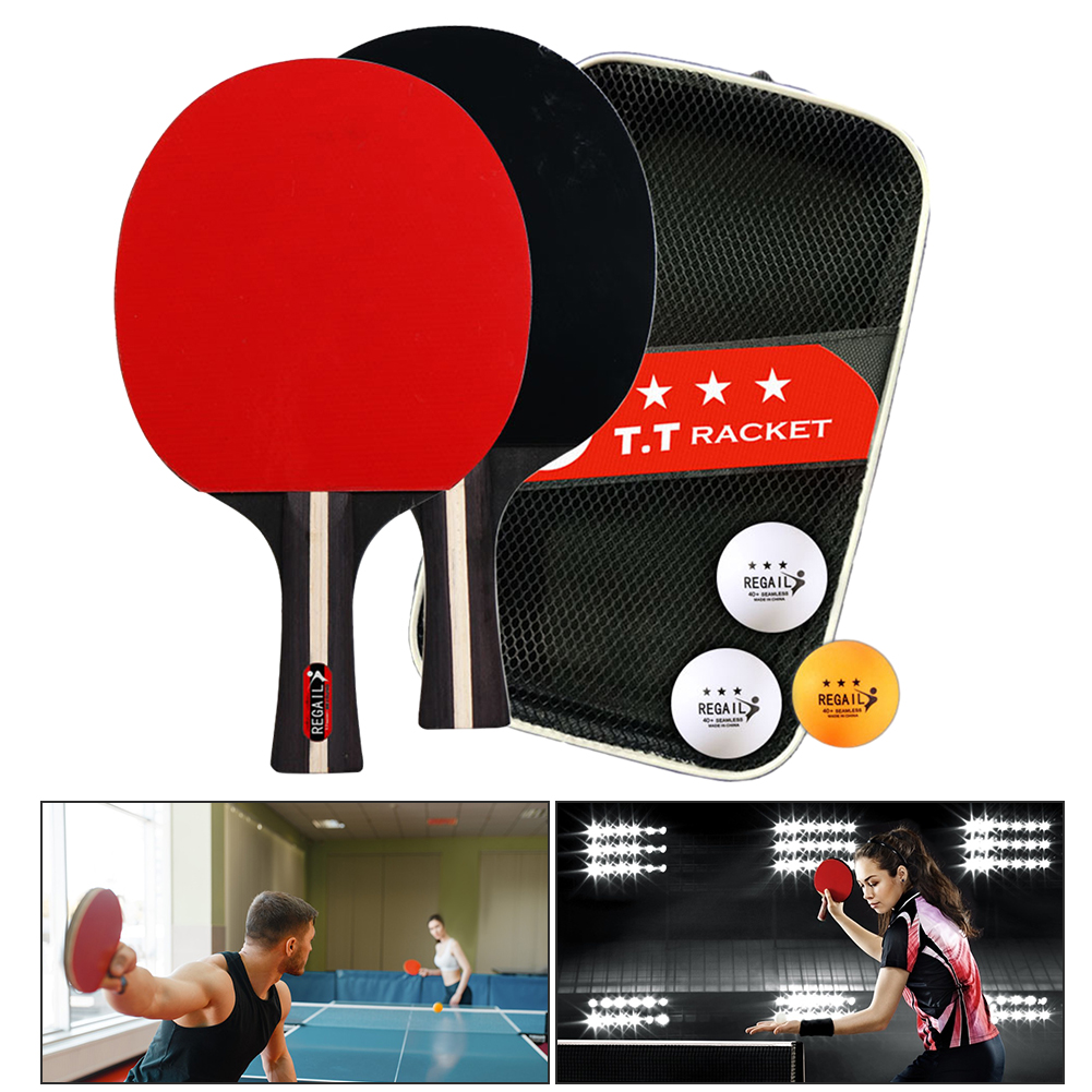 Table Tennis Racket 2 Rackets  - đánh giá và giá Table Tennis How To Play
