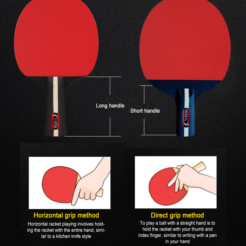 Table Tennis Racket 2 Rackets  - đánh giá và giá Table Tennis How To Play