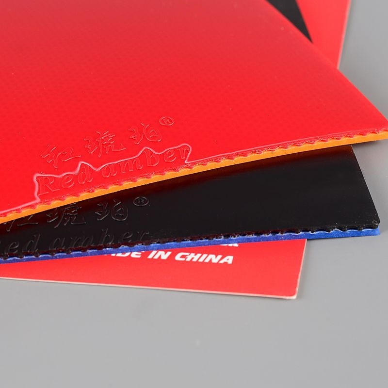 Red Amber Table Tennis Rubber  - đánh giá và giá Donic Table Tennis Ball