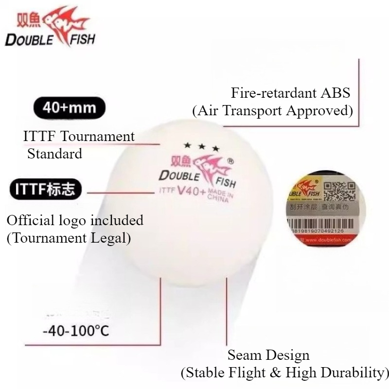 1/2/3BOX  DOUBLE FISH 3 Stars  - đánh giá và giá Donic Table Tennis Ball