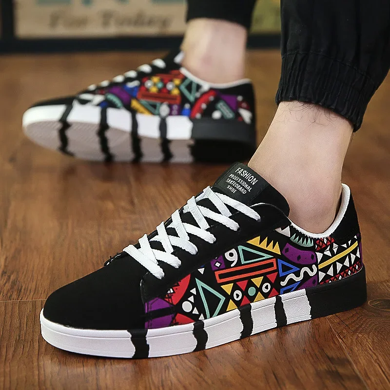 Men's Sneakers Graffiti Canvas - đánh giá và giá Table Tennis Men