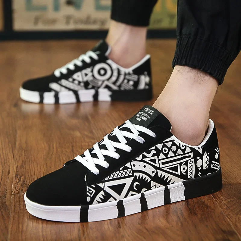 Men's Sneakers Graffiti Canvas - đánh giá và giá Table Tennis Men