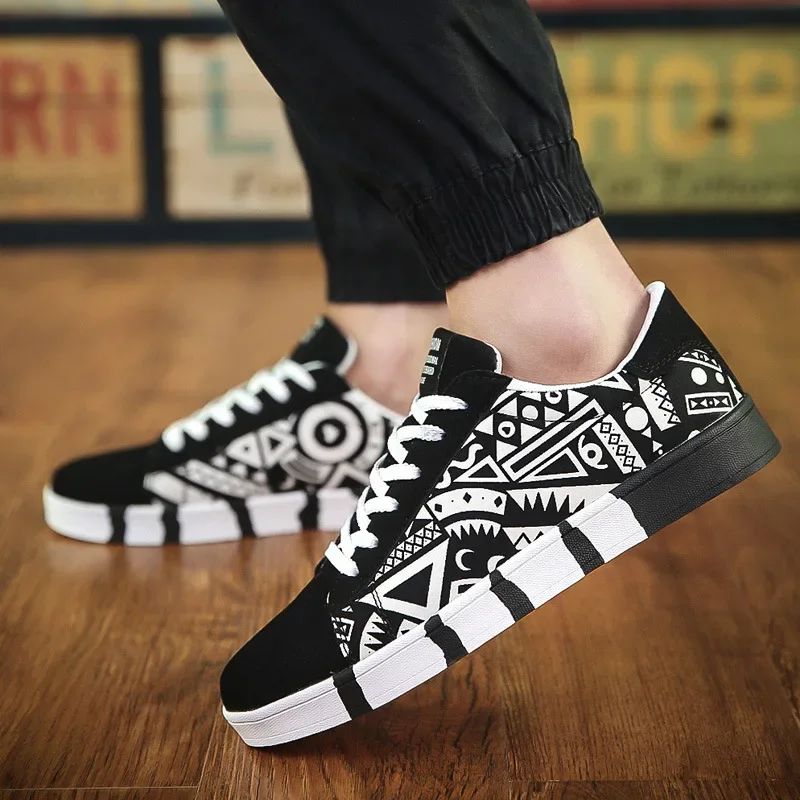 Men's Sneakers Graffiti Canvas - đánh giá và giá Table Tennis Men