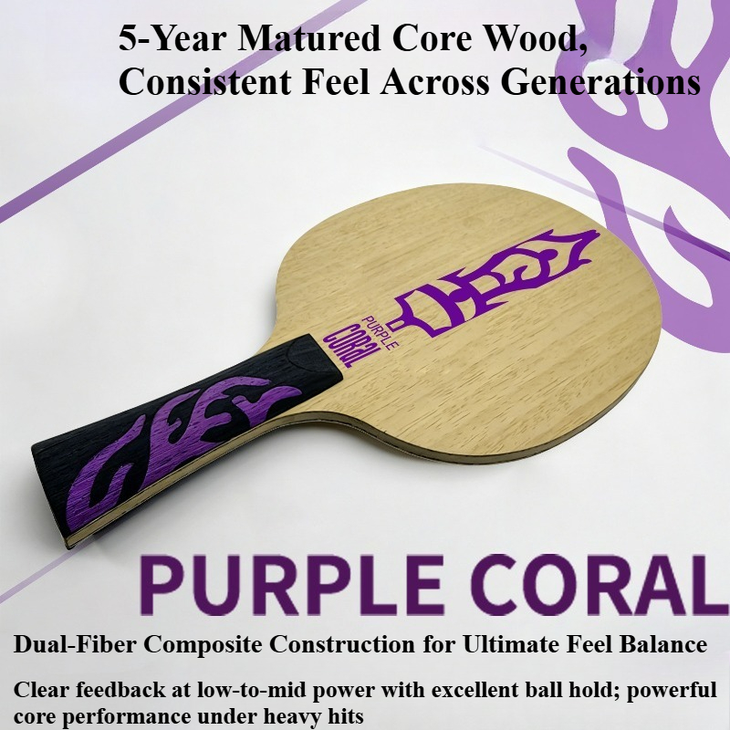 Meteor Purple Coral Table Tenn - đánh giá và giá Table Tennis Paddle
