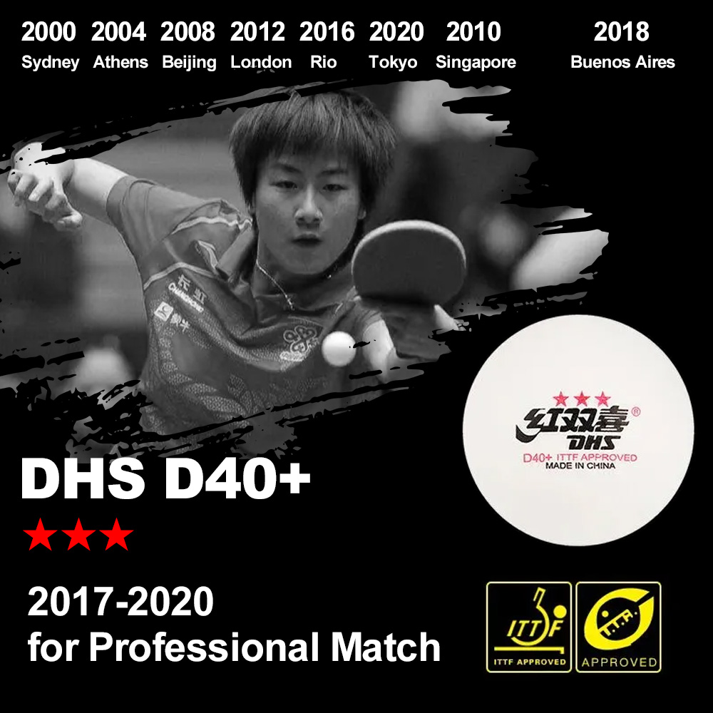 DHS D40+ DJ40+ Ping Pong Balls - đánh giá và giá Donic Table Tennis Ball